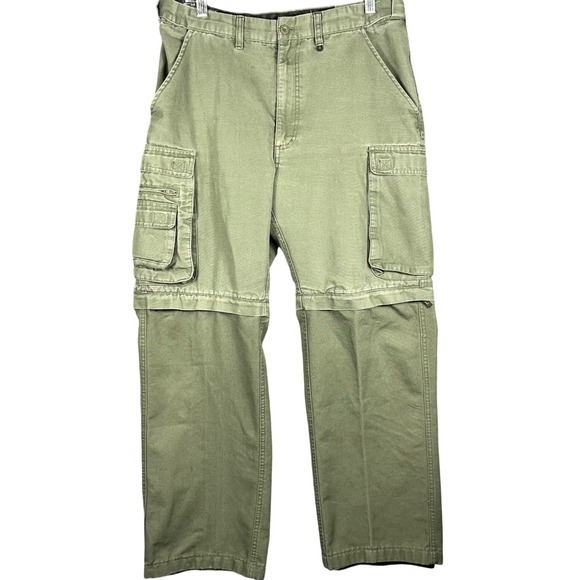Boy Scouts of America Other - Boy Scouts of America Convertible Uniform Pants Mens 32 Green Cargo Zip-Off Leg